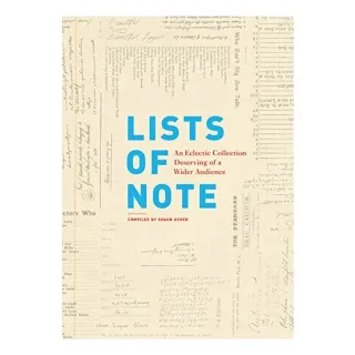 Lists of Note, Shaun Usher