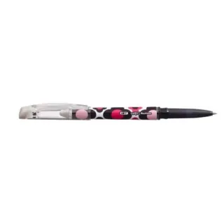 Flower Body Uni-ball Roller Black Gel Pen 0.7