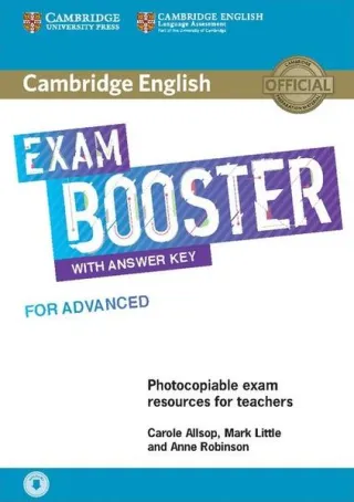 Exam Booster for Advanced with Answer Key with Audio
